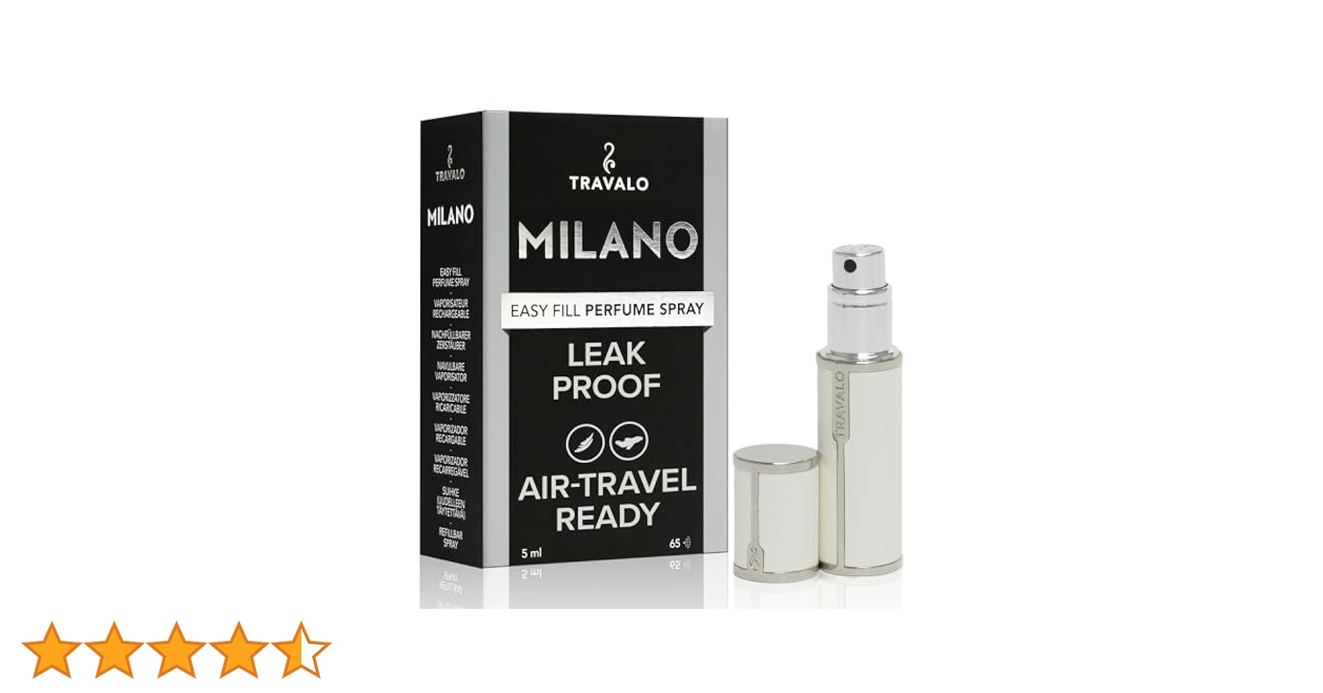 10 Travalo アトマイザー Milano white トラヴァーロ ミラノ ホワイト（TRAVALO MILANO White